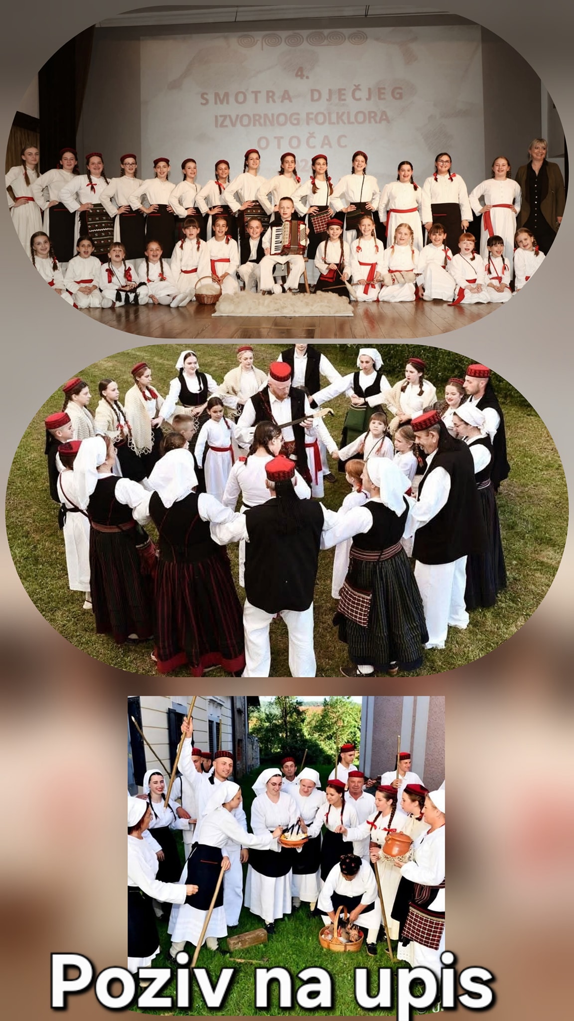 Upis u Folklorno društvo Otočac