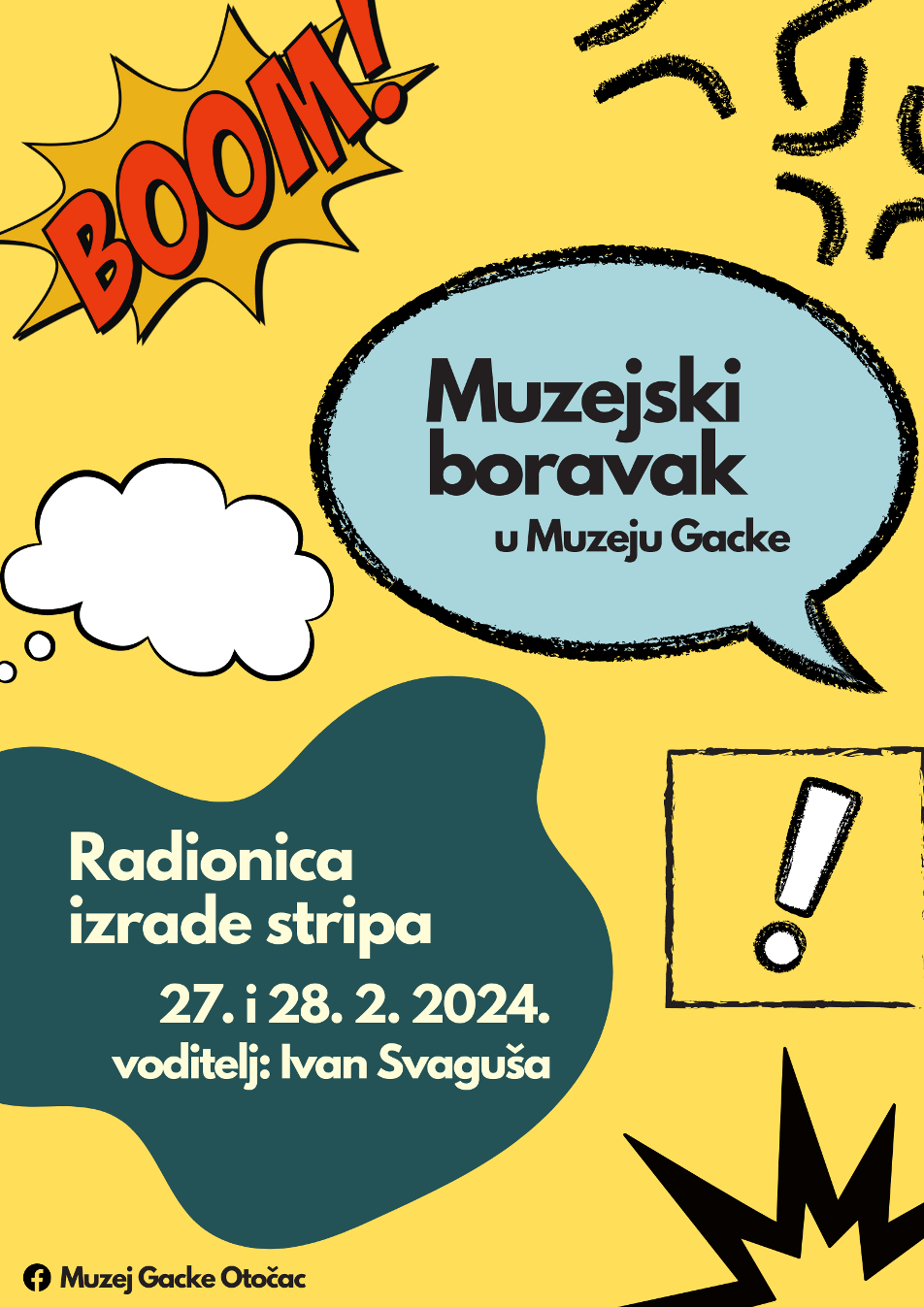 Muzejski boravak / Radionica izrade stripa