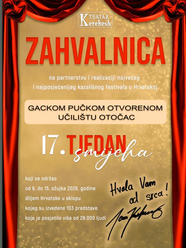 Tjedan smijeha - Gacko pučko otvoreno učilište Otočac